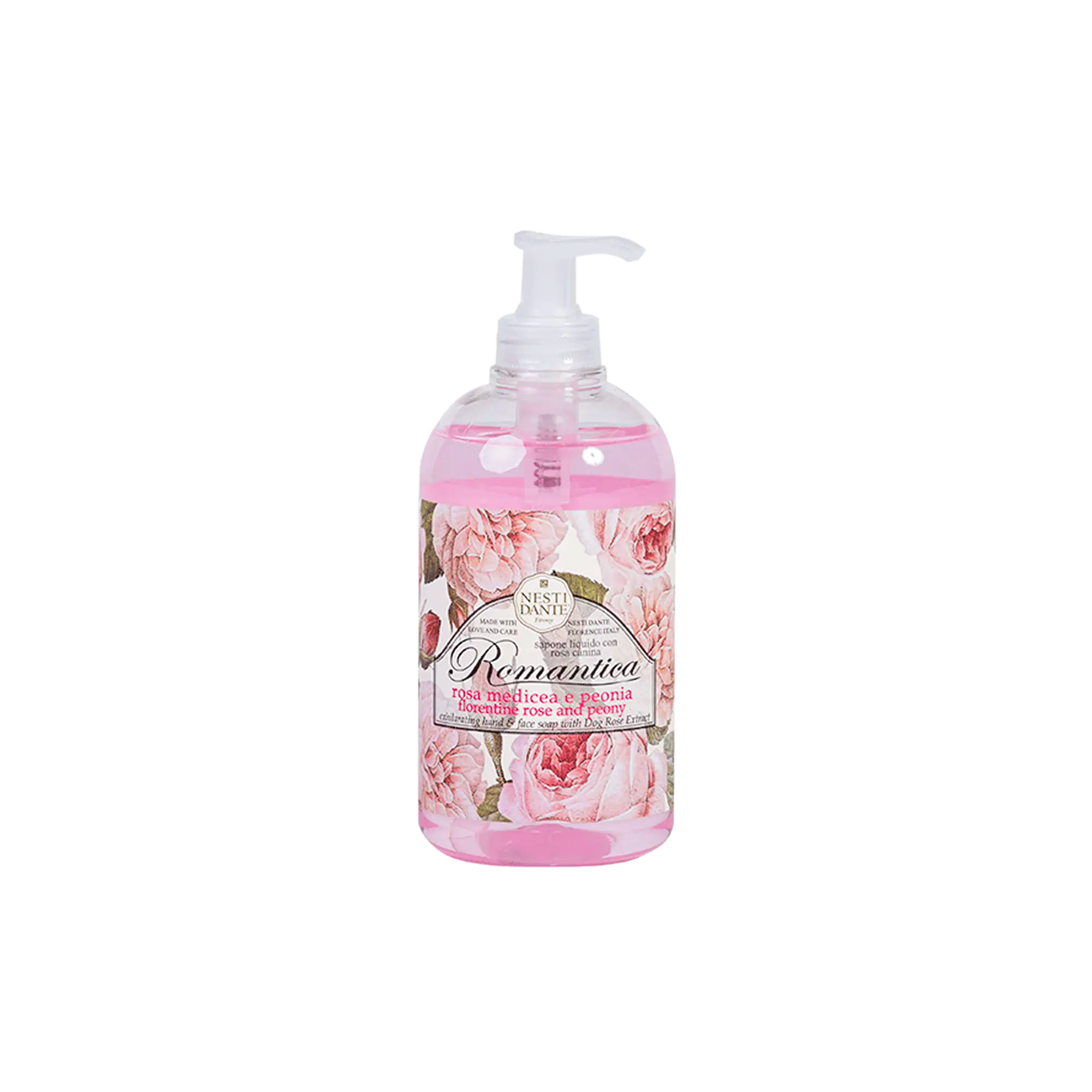 Romantica Firenzen Ruusu ja Pioni Nestesaippua 500ml