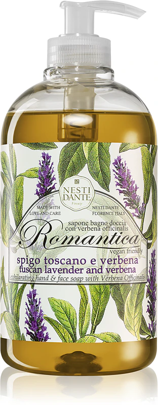 Romantica Toscanan Laventeli ja Verbena Nestesaippua 500ml